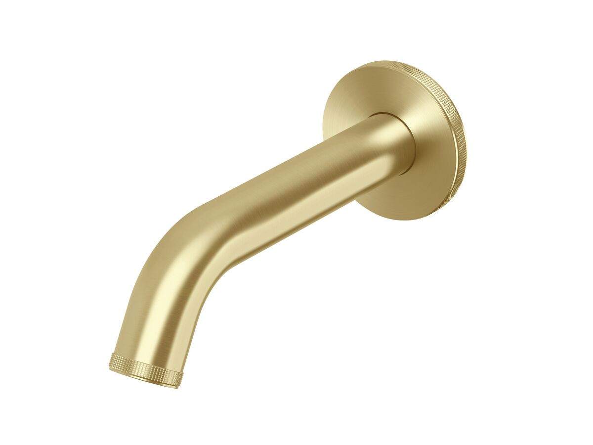 reece Milli Etch Wall Basin / Bath Outlet 160mm Brushed Gold (6 Star) Lead Free
