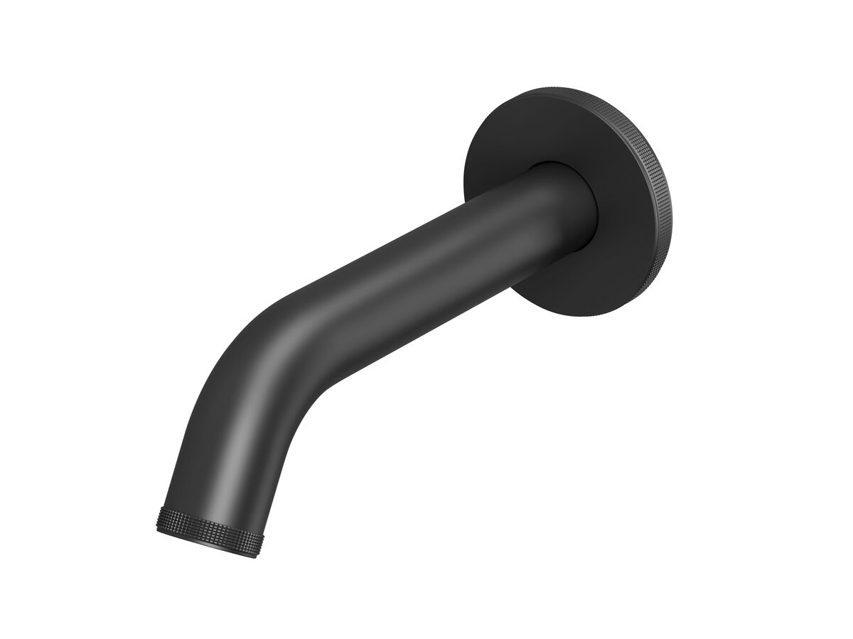 reece Milli Etch Wall Basin / Bath Outlet 160mm Matte Black (6 Star) Lead Free