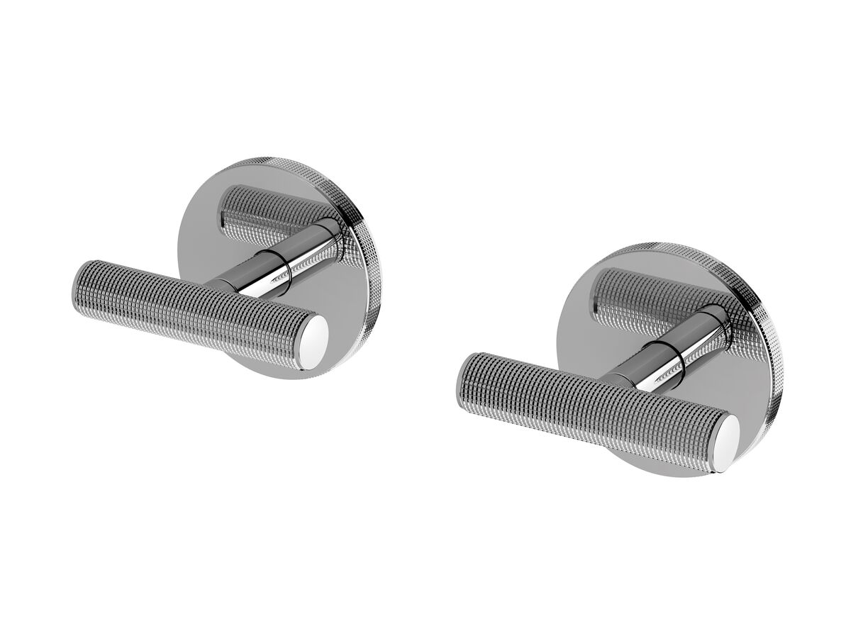 reece Milli Etch Wall Top Assemblies with 15mm Extended Spindles Chrome Lead Free