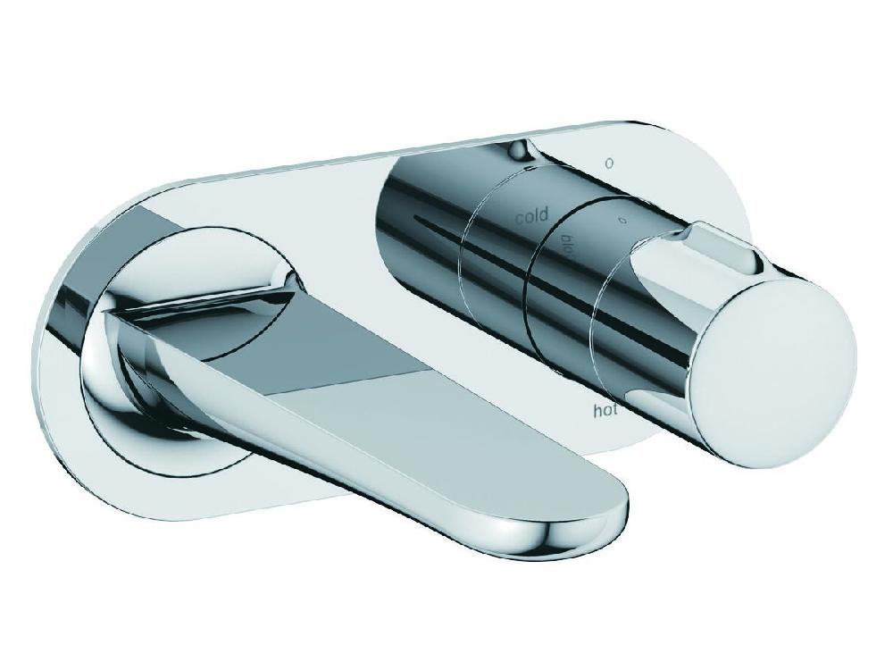 reece Milli Flow Wall Basin Mixer Tap Set Chrome (4 Star)