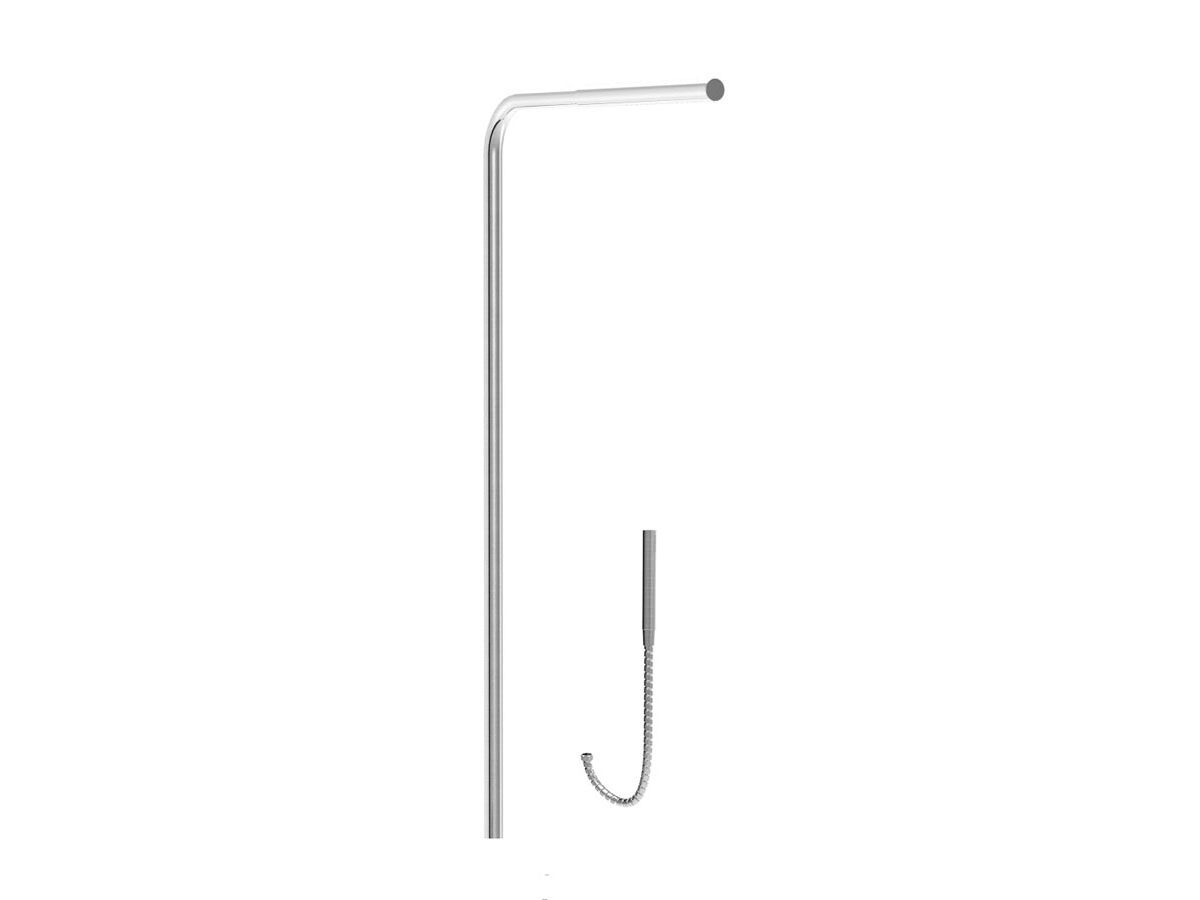 reece Milli Inox Freestanding Twin Shower Riser with Microphone Head (3 Star)