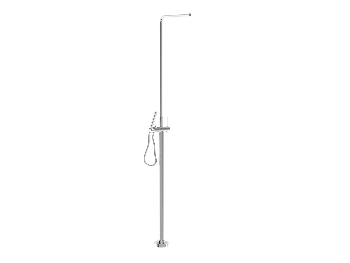reece Milli Inox Freestanding Twin Shower Stainless Steel (3 Star)
