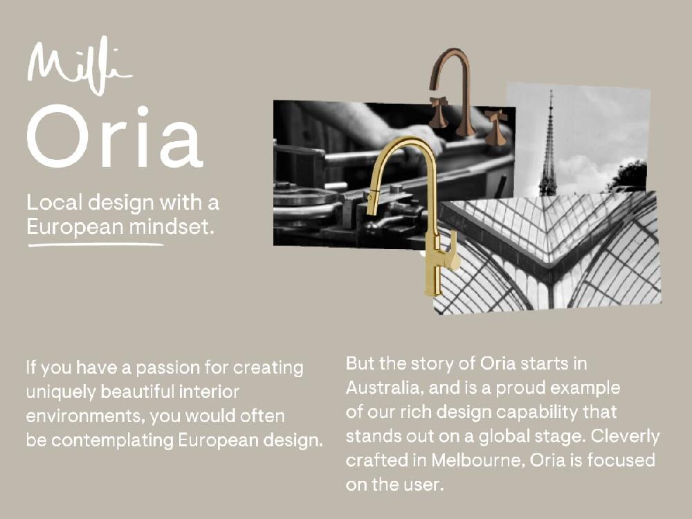 Reece Milli Oria Basin Mixer PVD Brushed Bronze (5 Star)