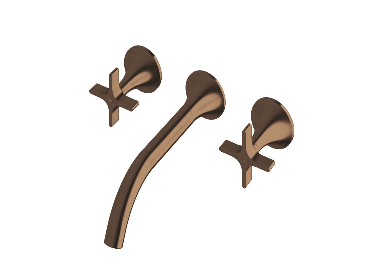 reece Milli Oria Cross Wall Bath Set 215 PVD Brushed Bronze (5 Star)