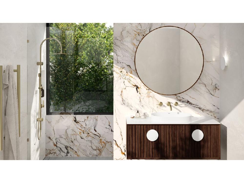 Reece Milli Oria Shower/Bath Wall Mixer PVD Brushed Gold