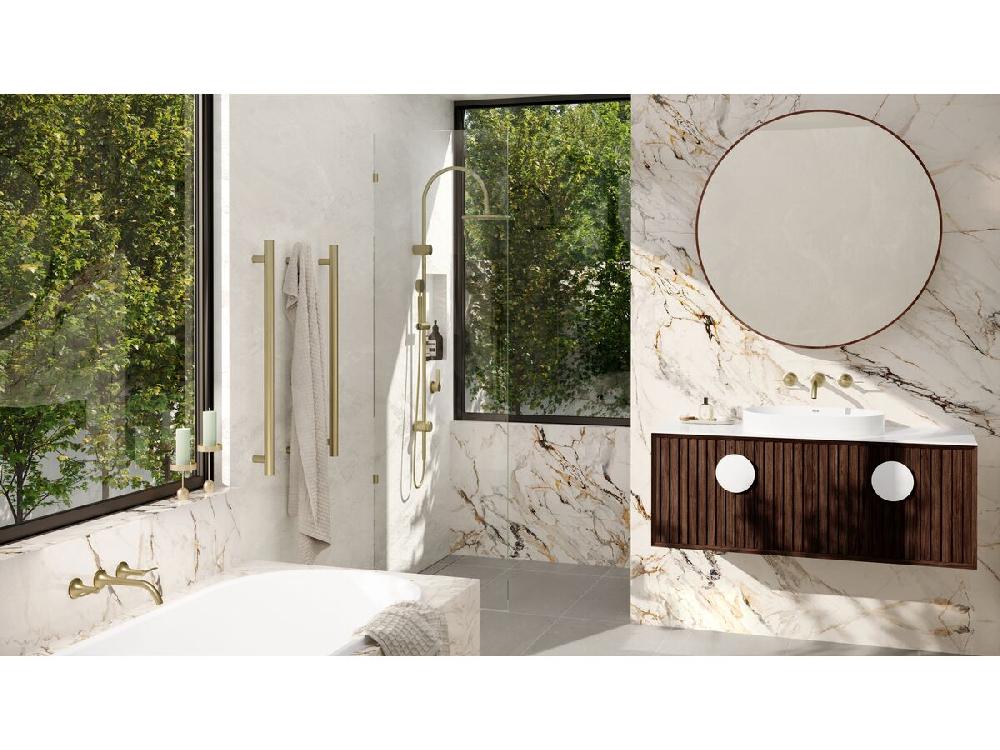 Reece Milli Oria Shower/Bath Wall Mixer PVD Brushed Gold