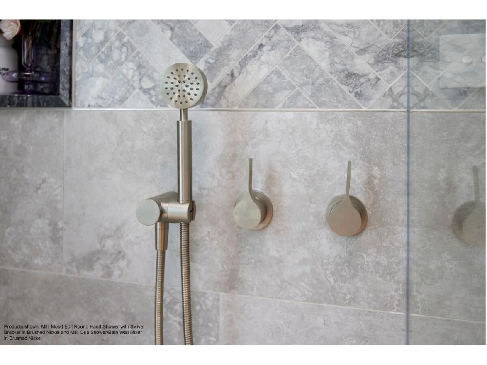Reece Milli Oria Shower/Bath Wall Mixer PVD Brushed Nickel