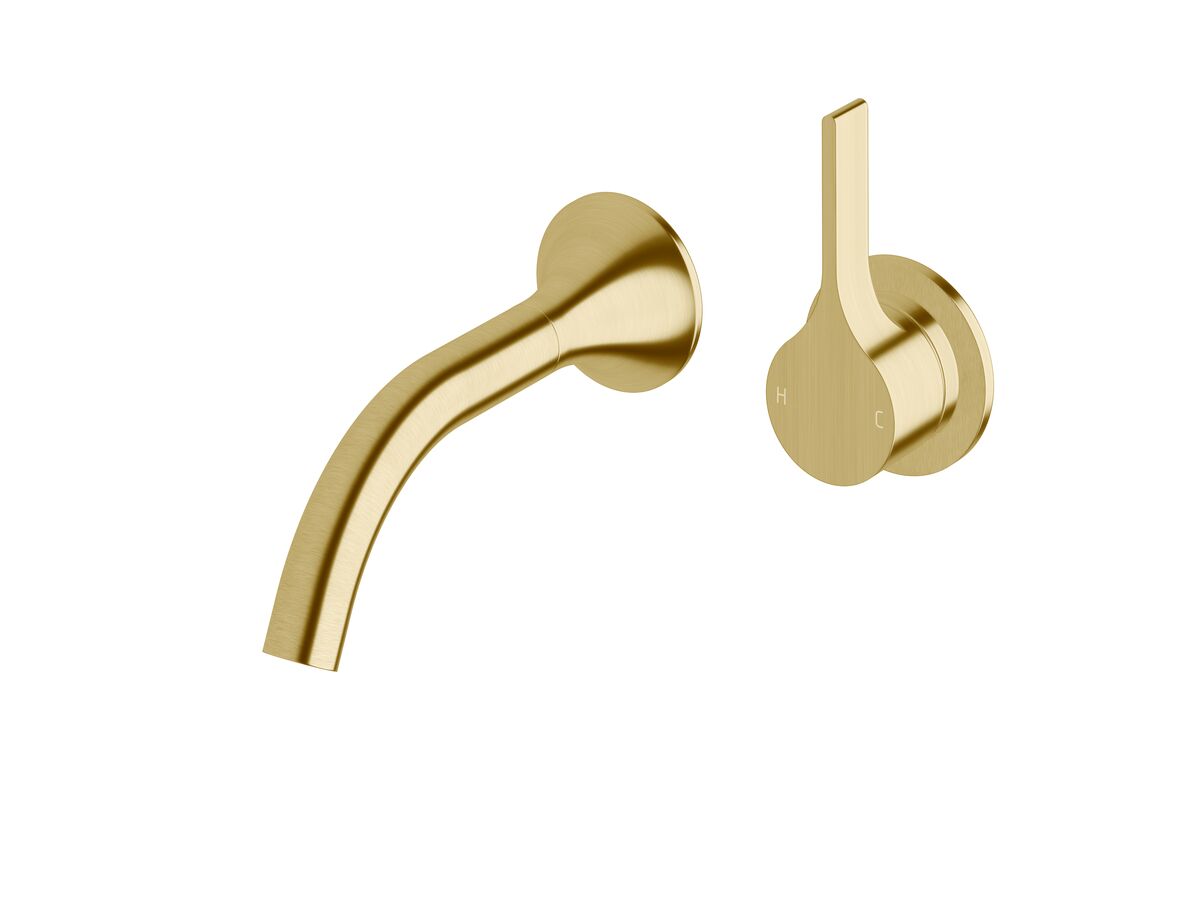 reece Milli Oria Wall Basin Mixer Outlet System 165mm PVD Brushed Gold (5 Star)