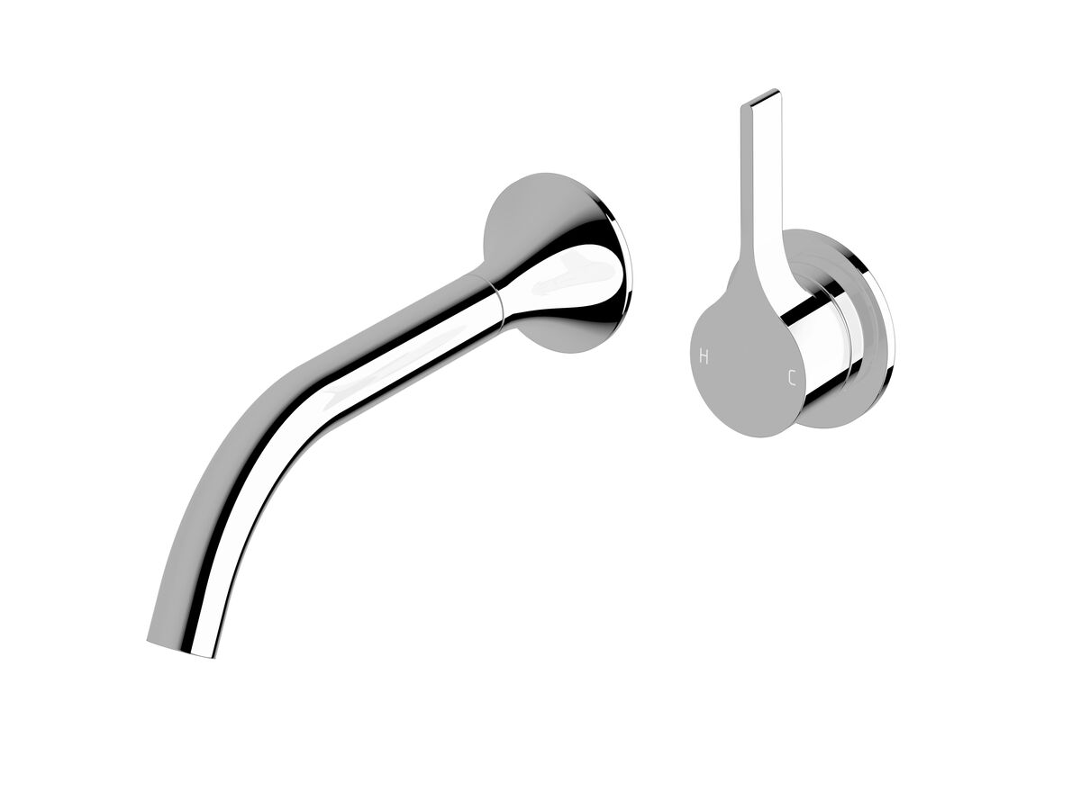 reece Milli Oria Wall Bath Mixer Outlet System 215mm Chrome
