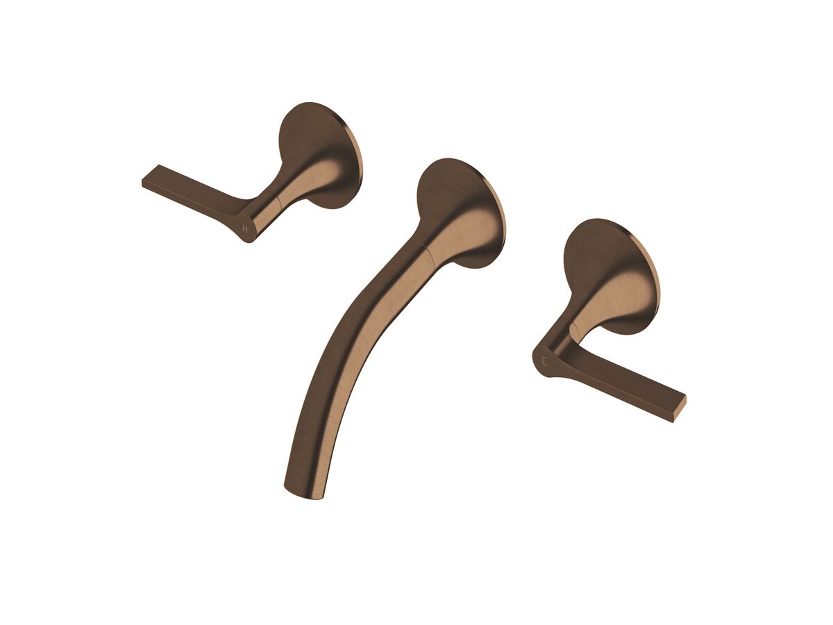 reece Milli Oria Wall Bath Set 165mm PVD Brushed Bronze