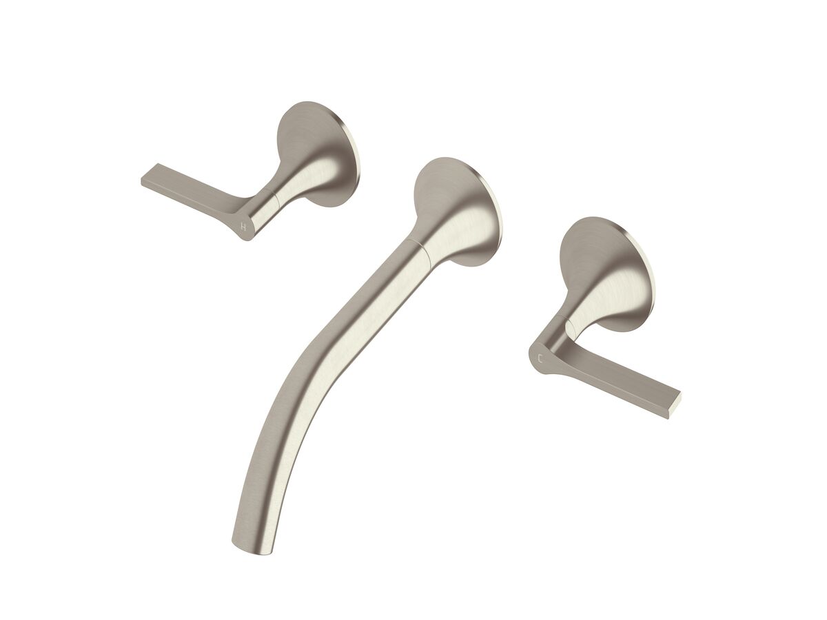 reece Milli Oria Wall Bath Set 215mm PVD Brushed Nickel