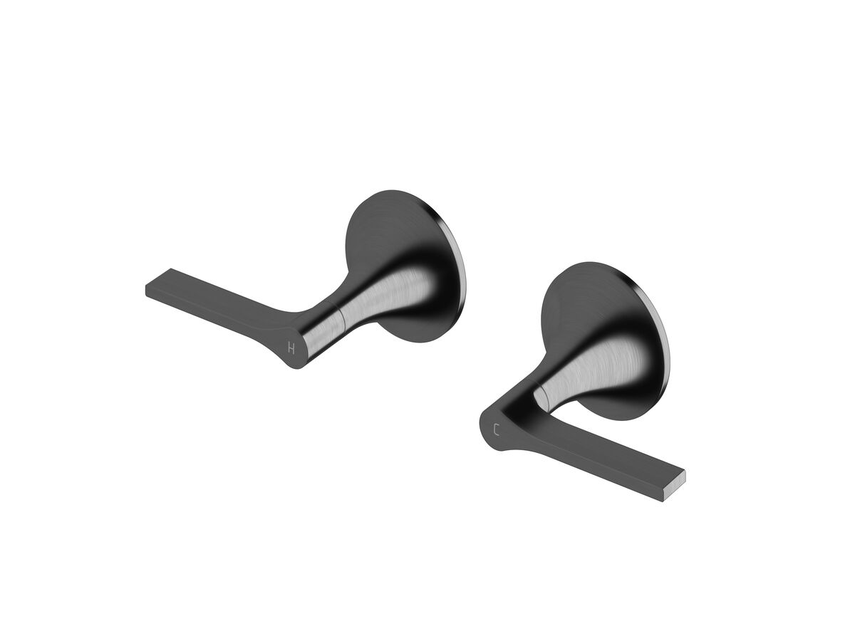 reece Milli Oria Wall Top Assembly PVD Brushed Gunmetal