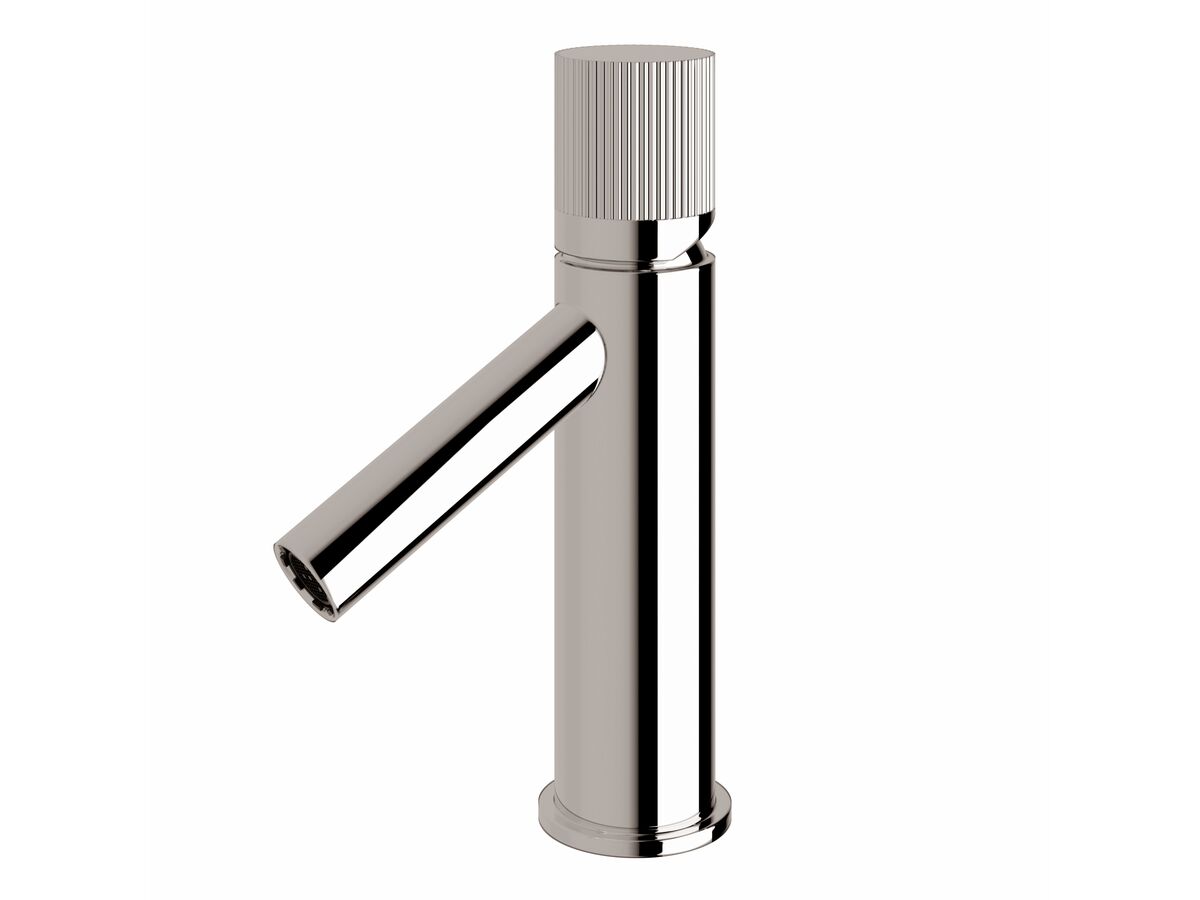 reece Milli Pure Basin Mixer Tap with Linear Textured Handle Chrome (6 Star)