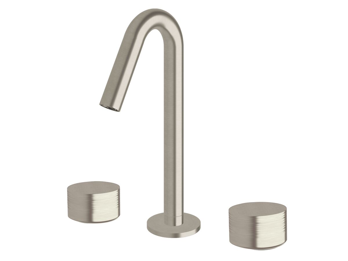 reece Milli Pure Basin Set with Cirque Textured Handles PVD Brushed Nickel (5 Star)
