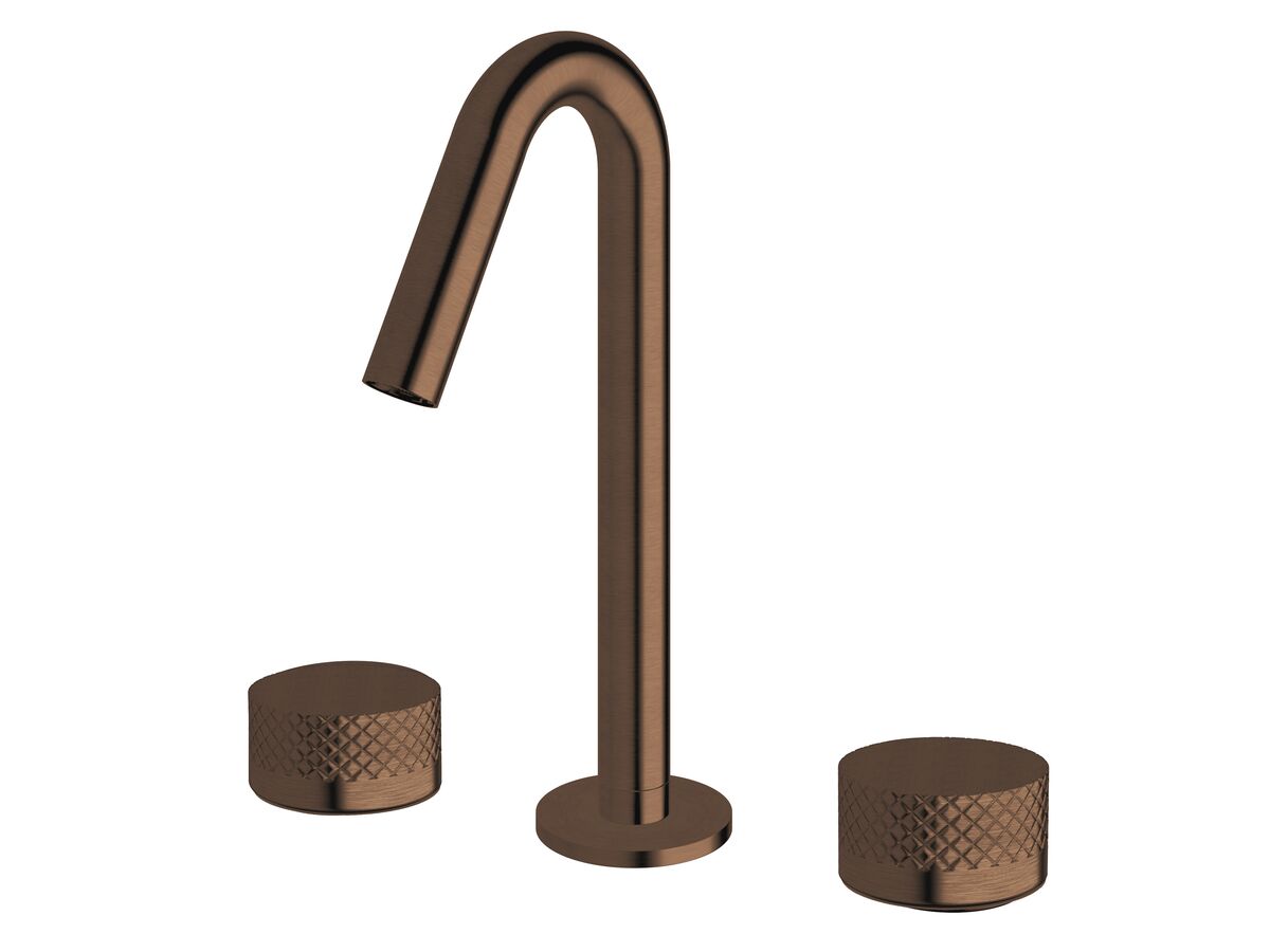 reece Milli Pure Basin Set with Diamond Textured Handles PVD Brushed Bronze (5 Star)