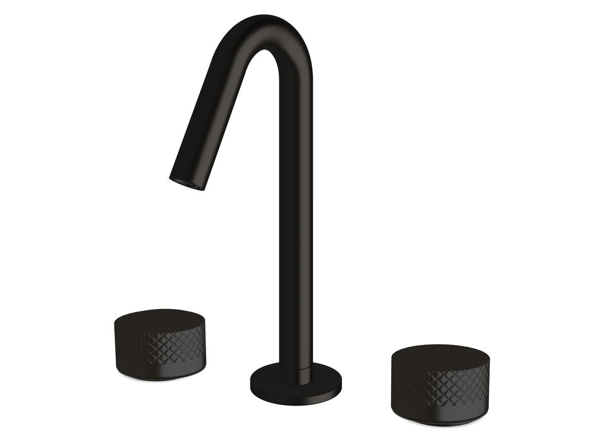 reece Milli Pure Basin Set with Diamond Textured Handles PVD Matte Black (5 Star)