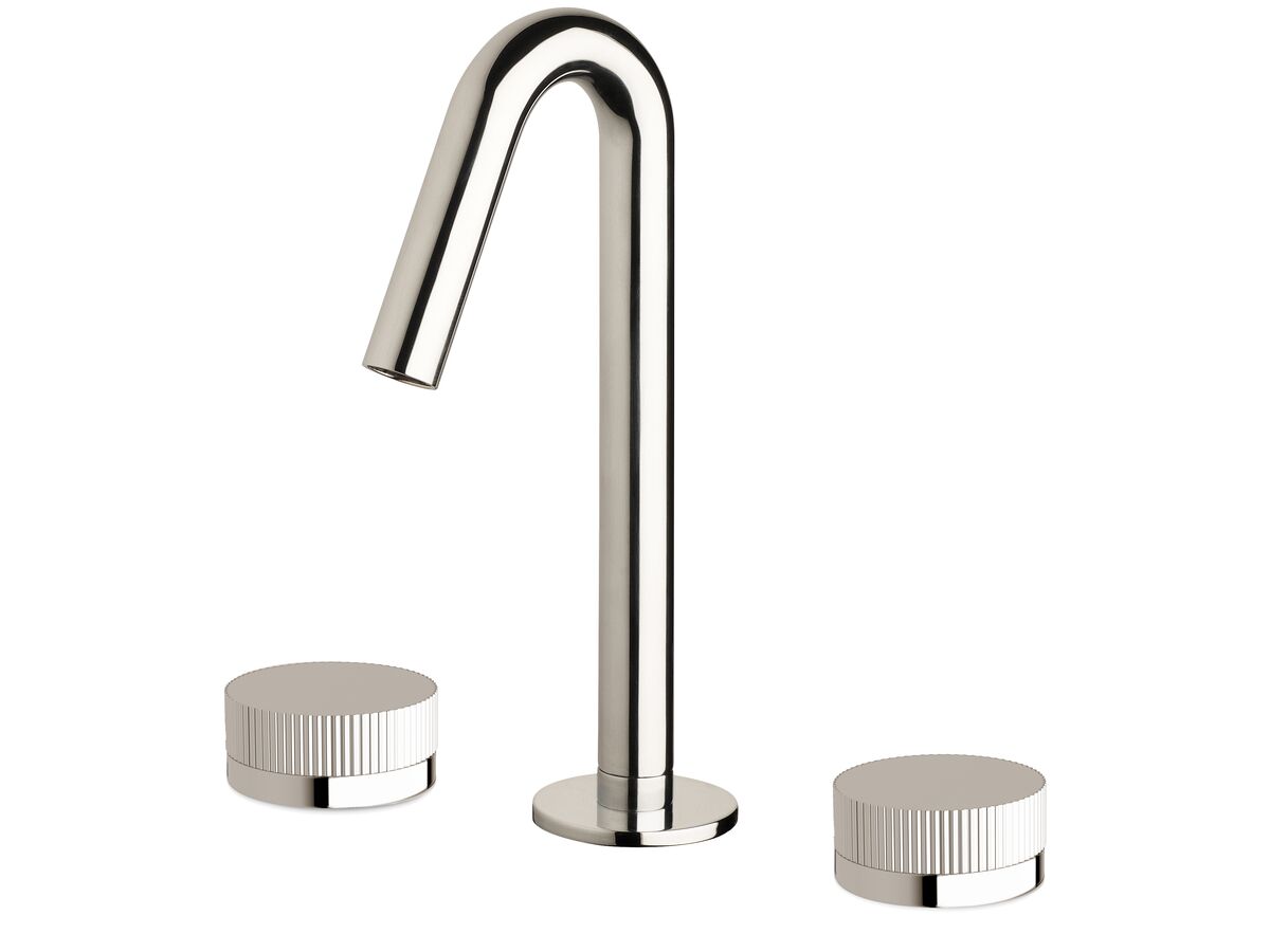 reece Milli Pure Basin Set with Linear Textured Handles Chrome (5 Star)