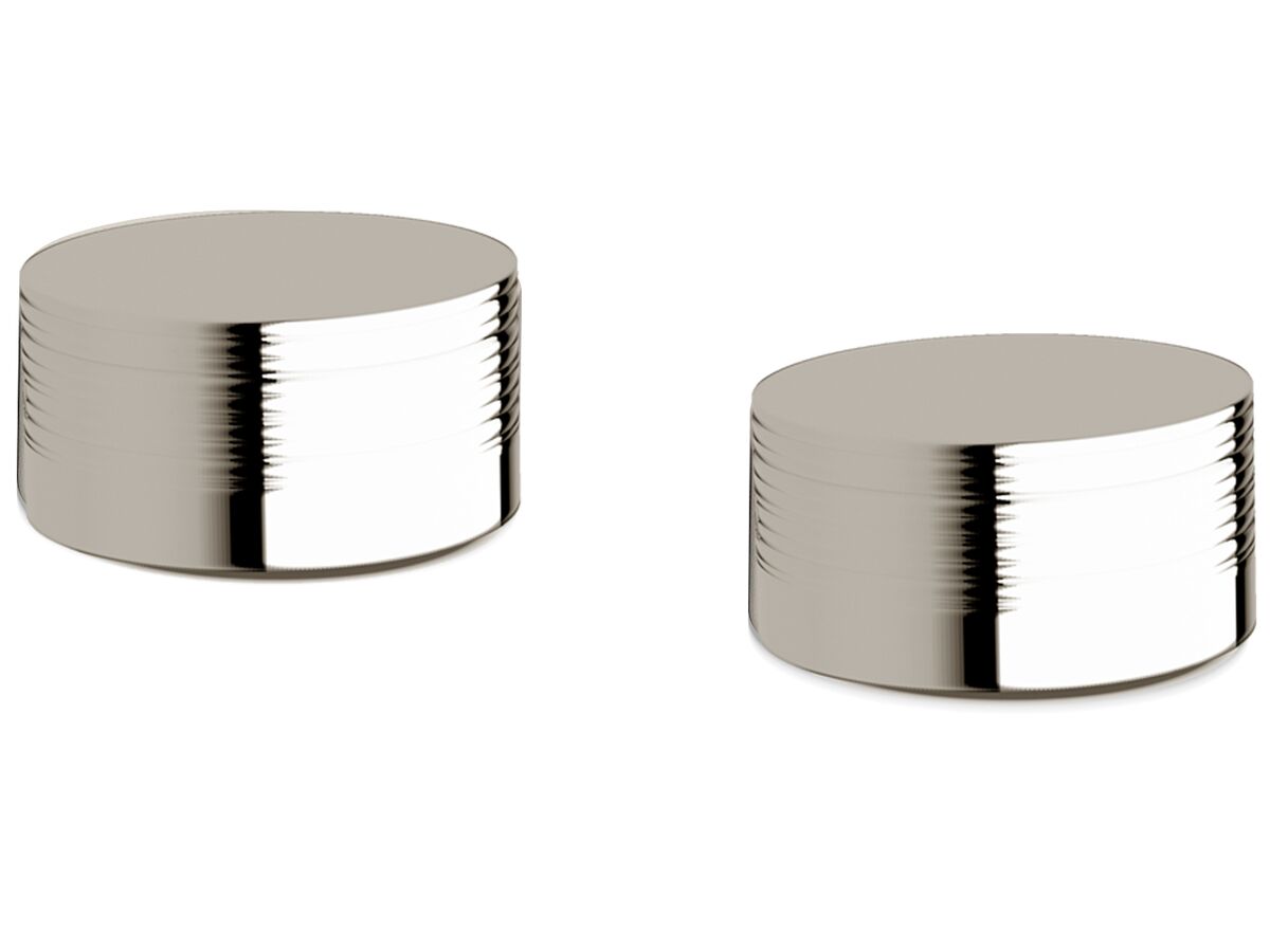 reece Milli Pure Basin Top Assembly Taps with Cirque Textured Handles Chrome