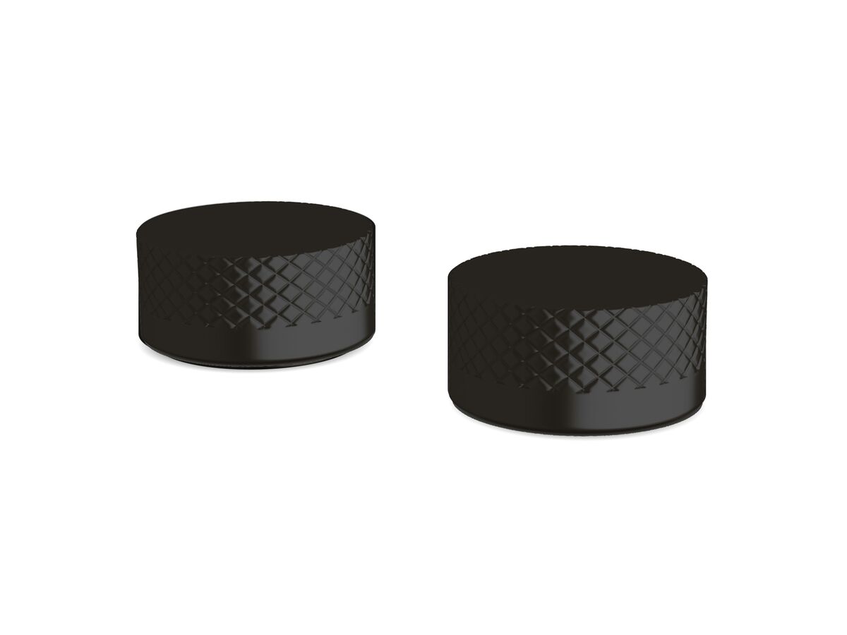 reece Milli Pure Basin Top Assembly Taps with Diamond Textured Handles PVD Matte Black
