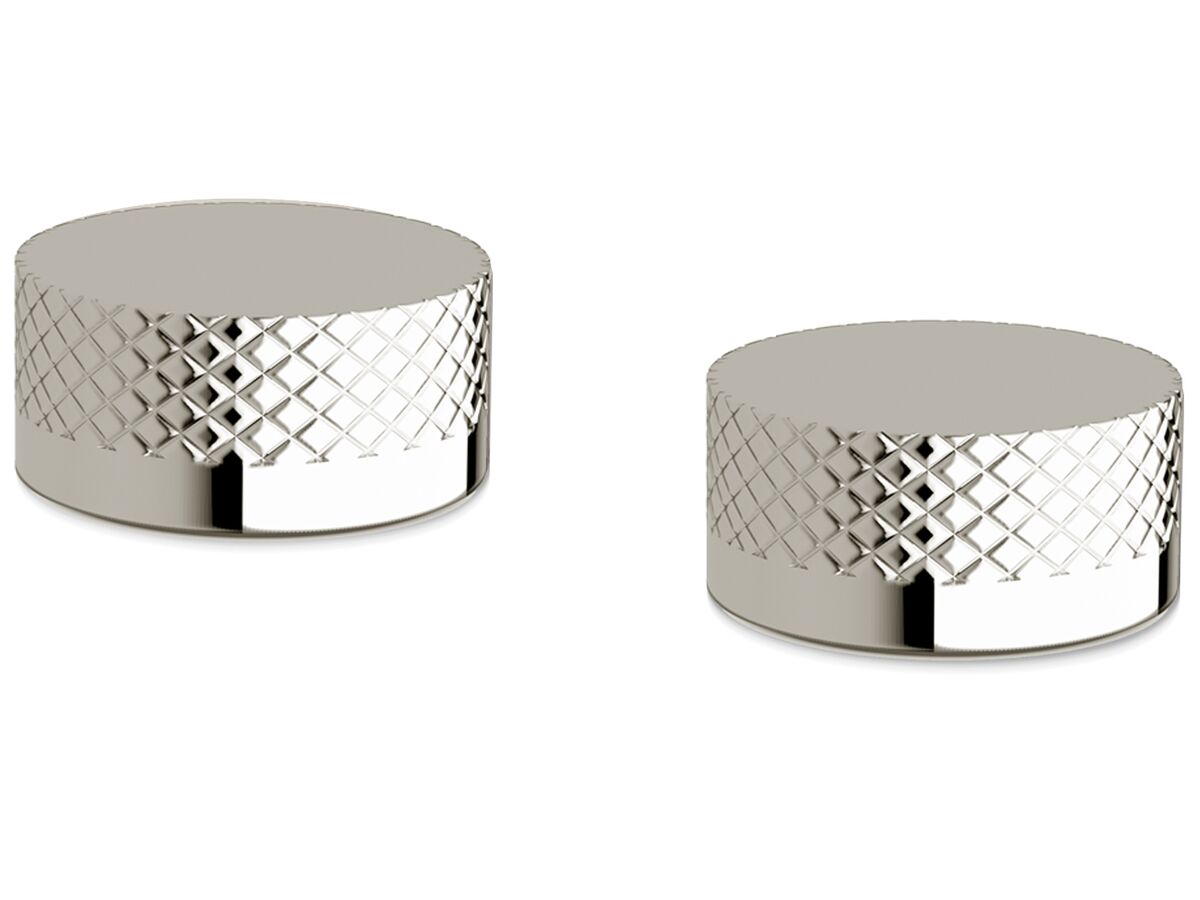 reece Milli Pure Basin Top Assembly Taps with Diamond Textured Handles Chrome