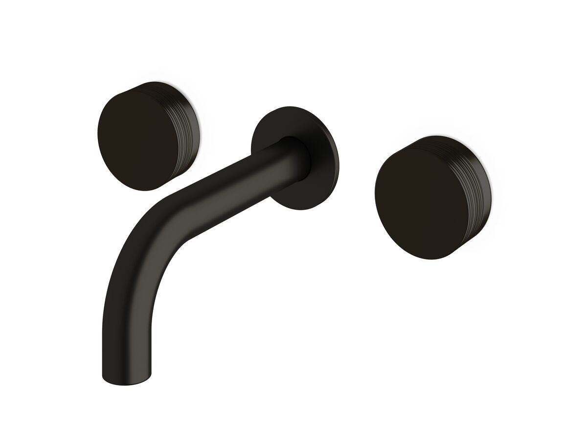 reece Milli Pure Bath Set 160mm with Cirque Textured Handles PVD Matte Black