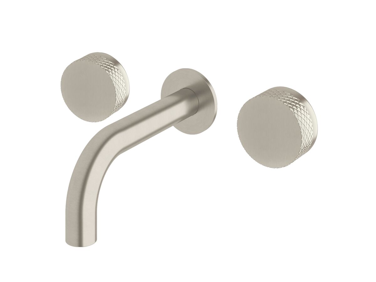 reece Milli Pure Bath Set 160mm with Diamond Textured Handles PVD Brushed Nickel