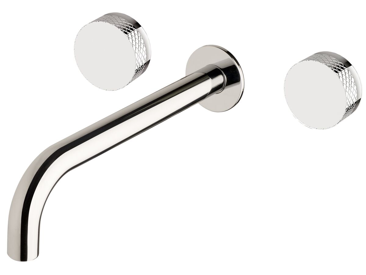 reece Milli Pure Bath Set 250mm with Diamond Textured Handles Chrome