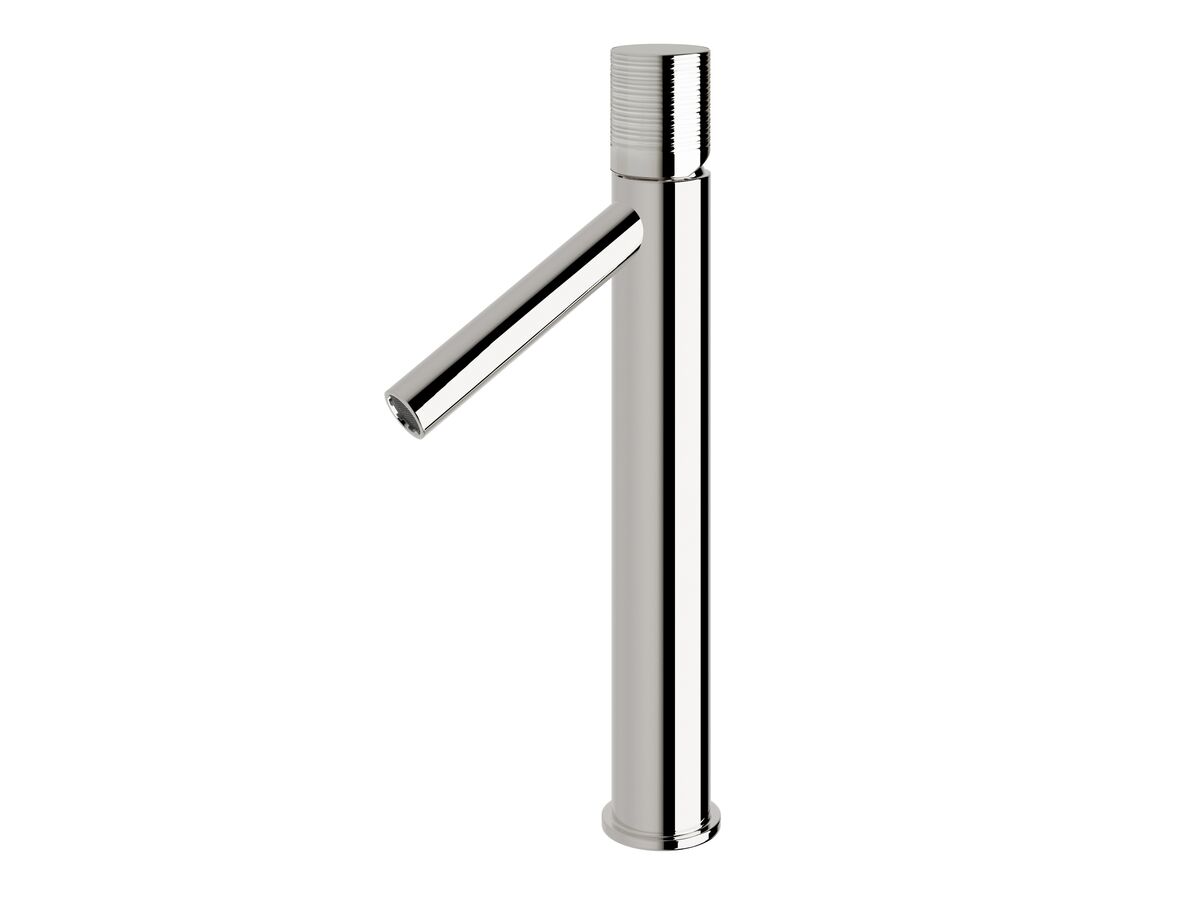 reece Milli Pure Extended Basin Mixer Tap with Cirque Textured Handle Chrome (6 Star)