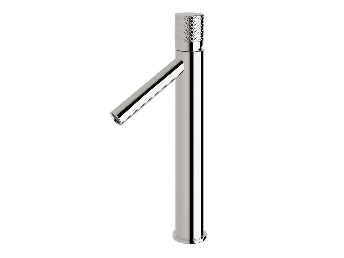 reece Milli Pure Extended Basin Mixer Tap with Diamond Textured Handle Chrome (6 Star)