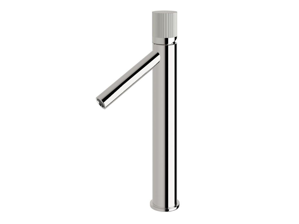 reece Milli Pure Extended Basin Mixer Tap with Linear Textured Handle Chrome (6 Star)