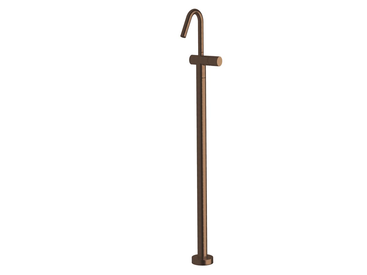 reece Milli Pure Floor Mounted Bath Mixer Tap Trimset PVD Brushed Bronze