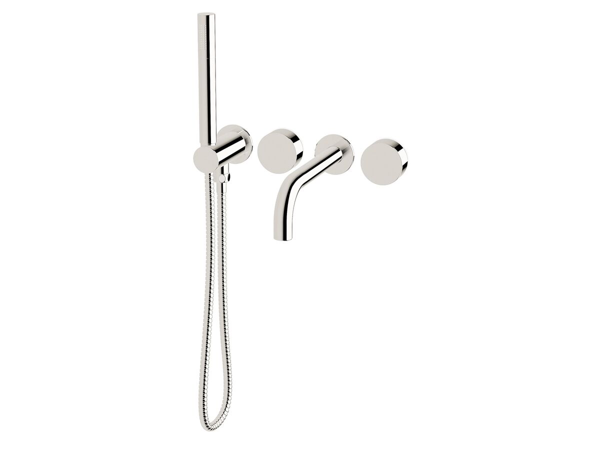reece Milli Pure Progressive Bath Mixer Tap System 200mm with Handshower Right Hand Chrome (3 Star)