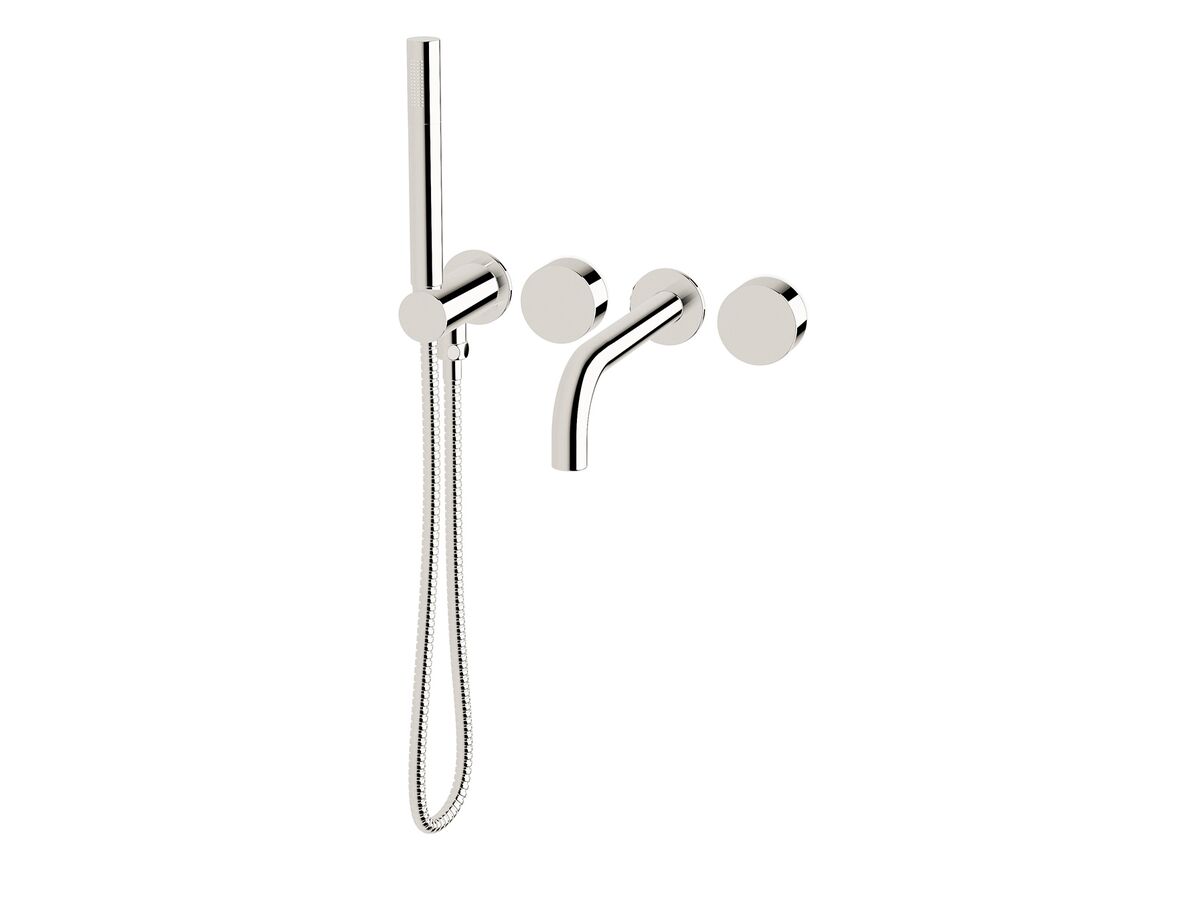 reece Milli Pure Progressive Bath Mixer Tap System 250mm with Handshower Right Hand Chrome (3 Star)