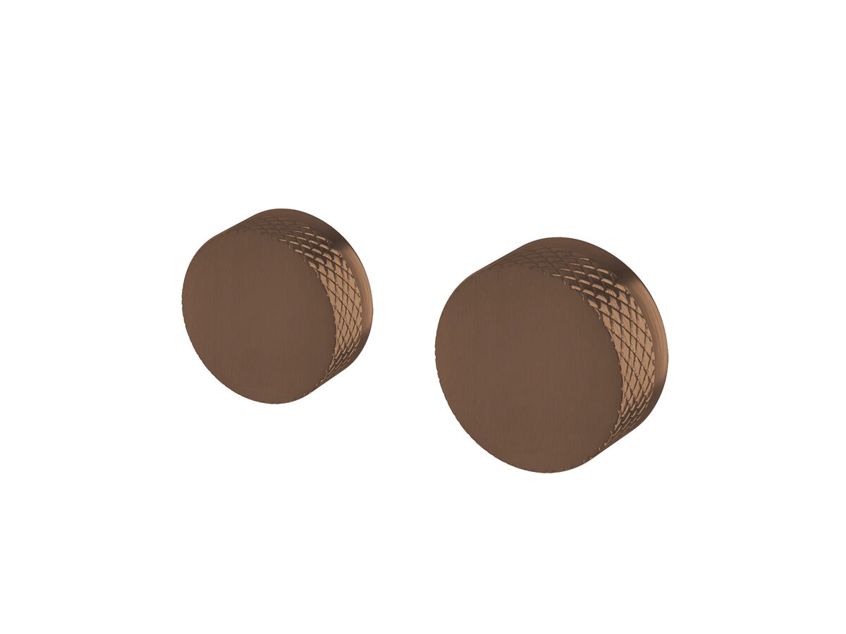 reece Milli Pure Progressive Mixer Tap Diverter System Right Hand with Diamond Textured Handle Right Hand PVD Brushed Bronze
