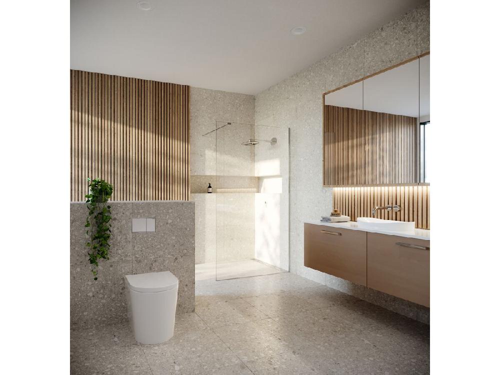 Reece Milli Pure Progressive Wall Basin Mixer Tap System 200mm Chrome (3 Star)