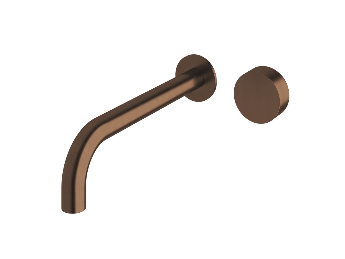 reece Milli Pure Progressive Wall Bath Mixer Tap System 250mm PVD Brushed Bronze
