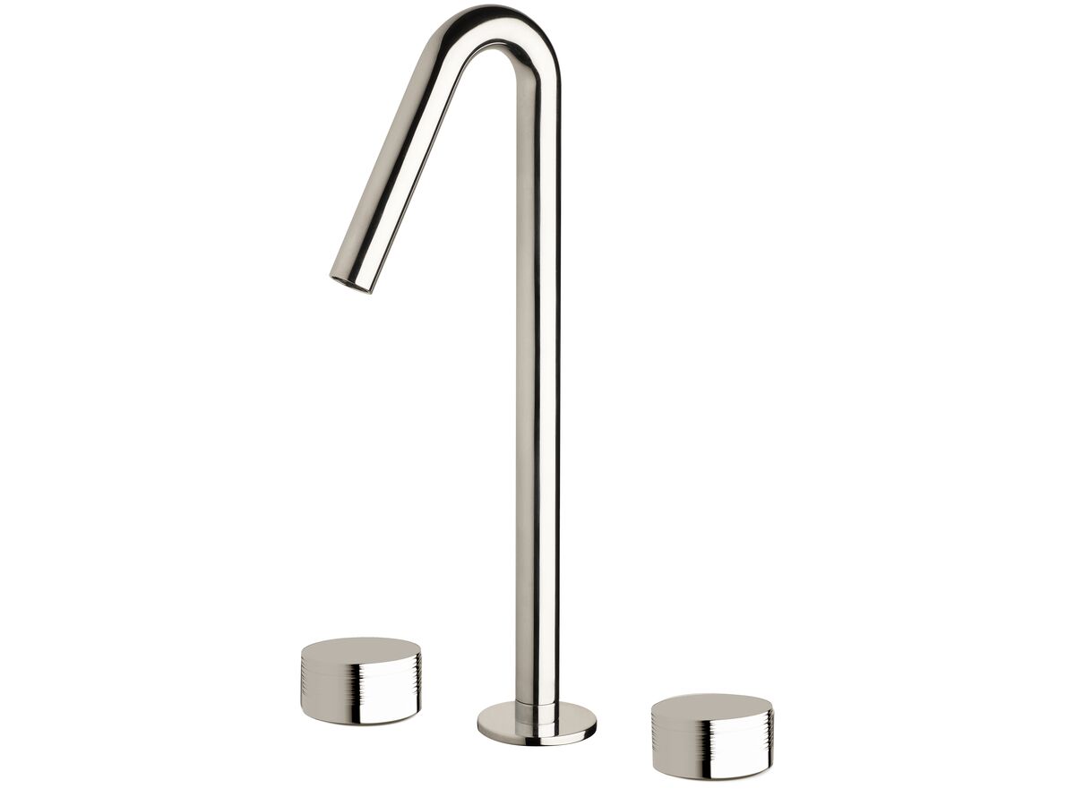 reece Milli Pure Vessel Basin Set with Cirque Textured Handles Chrome (5 Star)