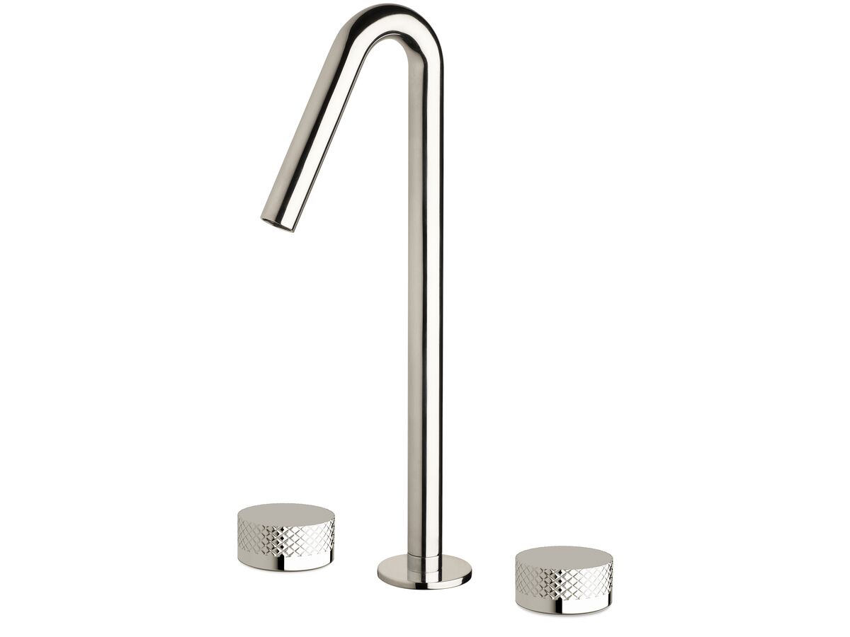 reece Milli Pure Vessel Basin Set with Diamond Textured Handles Chrome (5 Star)