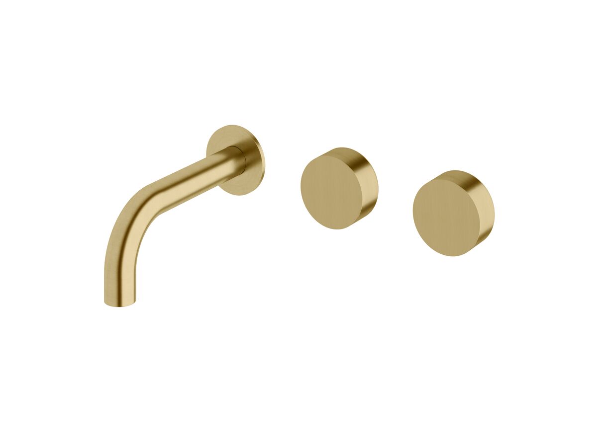 reece Milli Pure Wall Basin Hostess System 160mm Right Hand PVD Brushed Gold (3 Star)