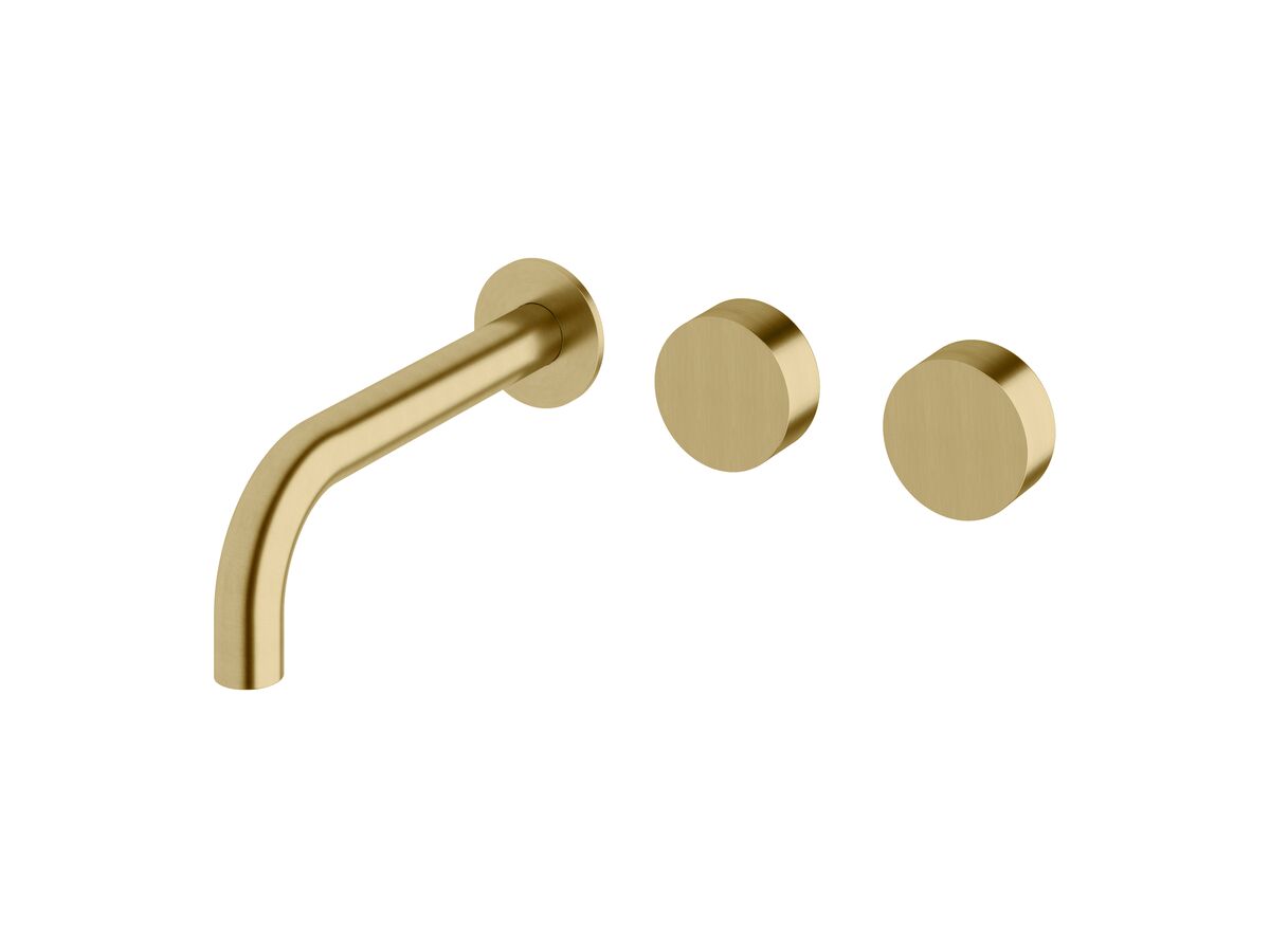 reece Milli Pure Wall Basin Hostess System 200mm Right Hand PVD Brushed Gold (3 Star)