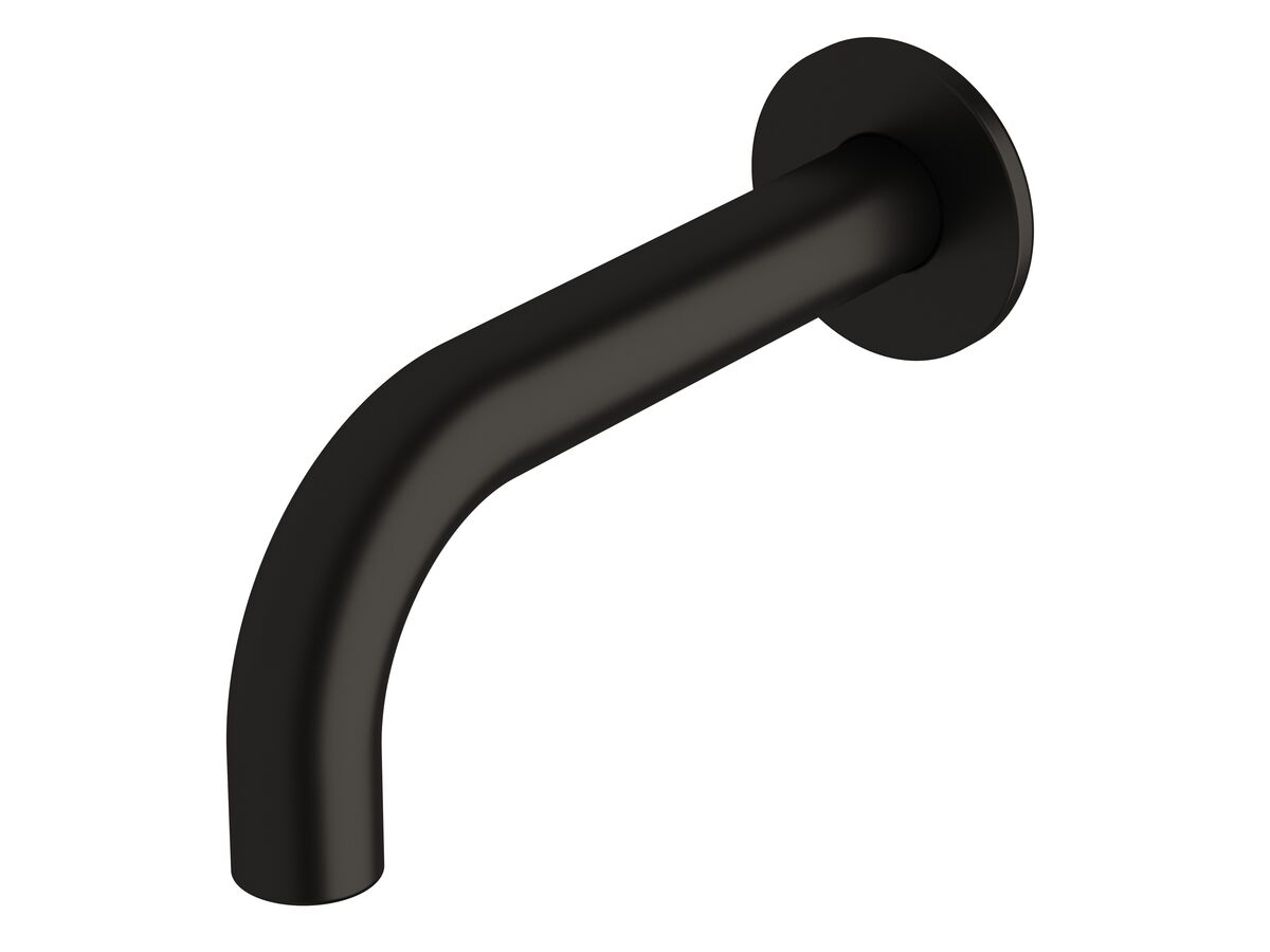 reece Milli Pure Wall Basin Outlet 160mm PVD Matte Black (3 Star)