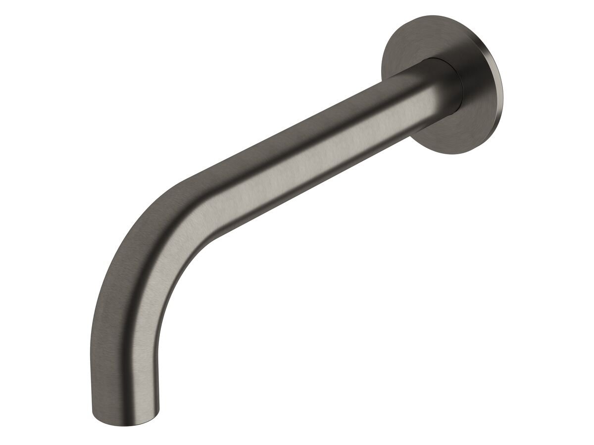 reece Milli Pure Wall Basin Outlet 200mm PVD Brushed Gunmetal (3 Star)