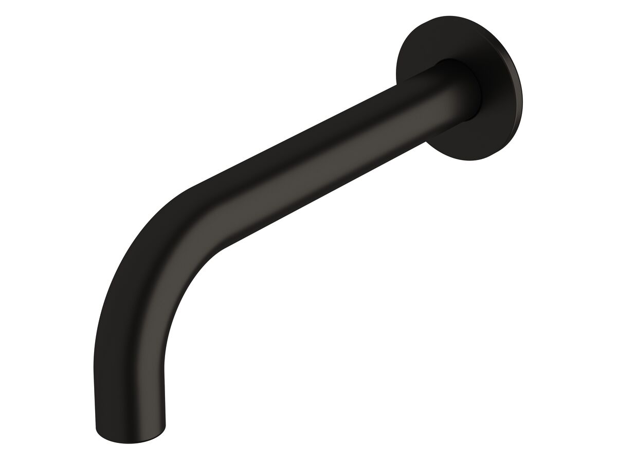 reece Milli Pure Wall Basin Outlet 200mm PVD Matte Black (3 Star)