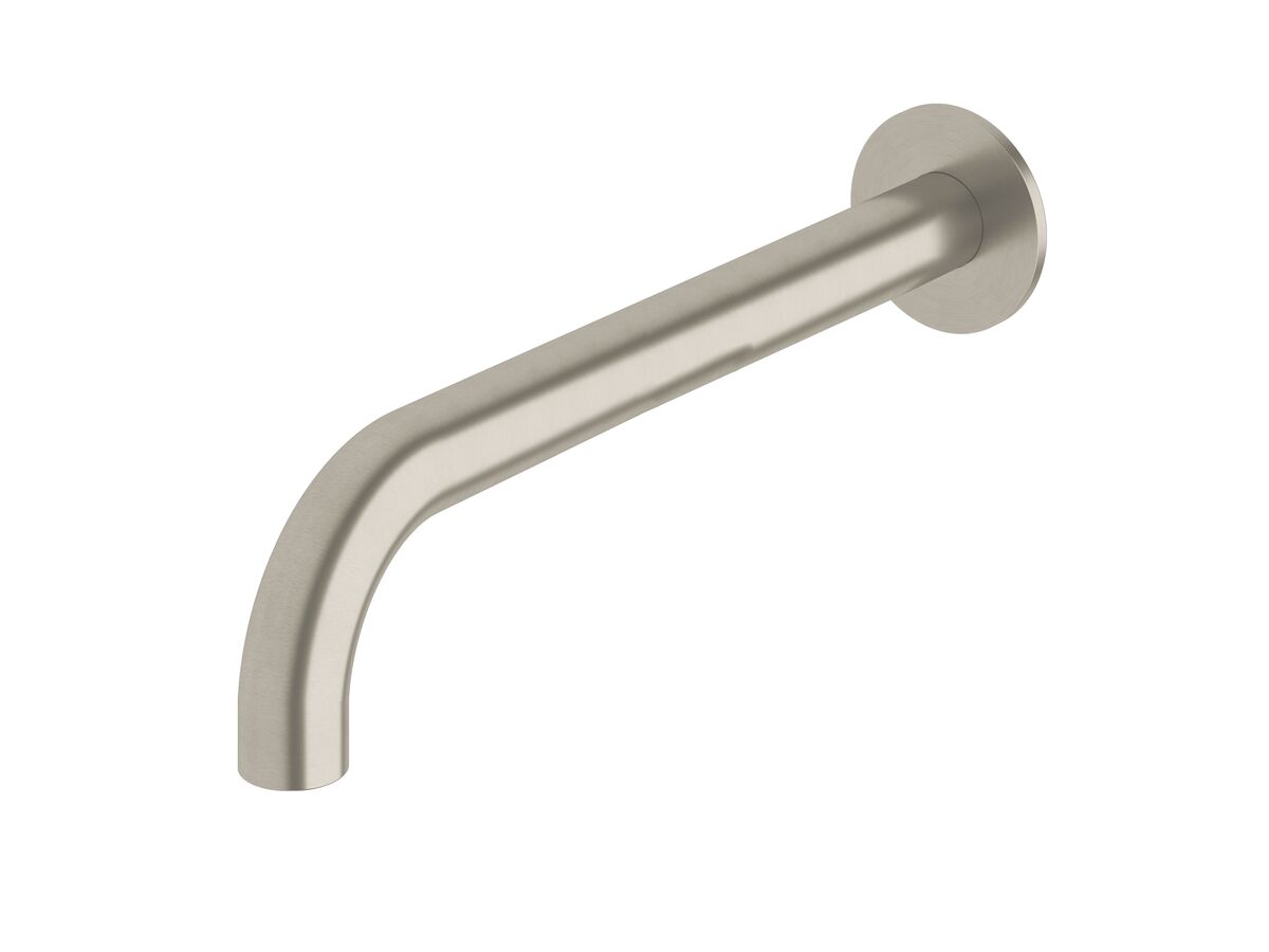 reece Milli Pure Wall Basin Outlet 250mm PVD Brushed Nickel (3 Star)
