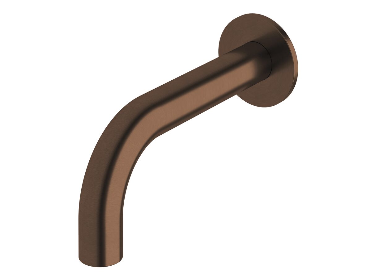 reece Milli Pure Wall Bath Outlet 160mm PVD Brushed Bronze