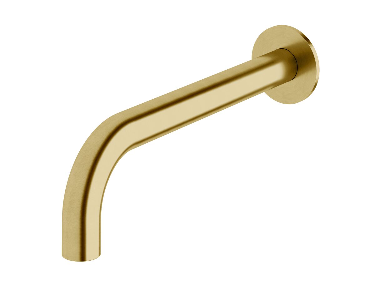 reece Milli Pure Wall Bath Outlet 250mm PVD Brushed Gold