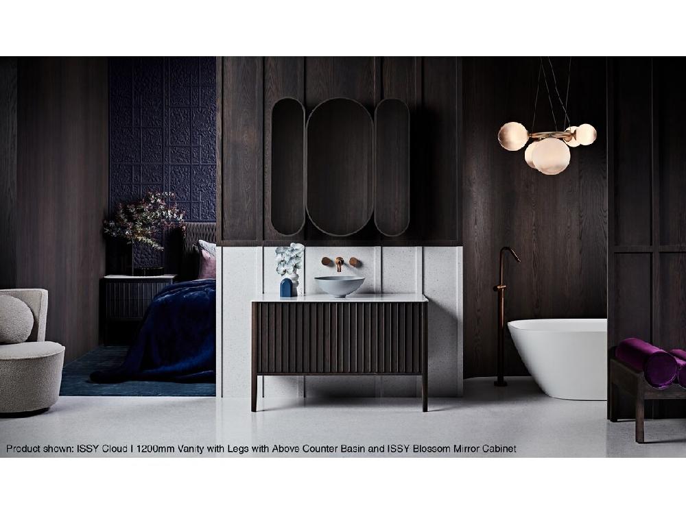 Reece Milli Pure Wall Top Assembly Taps With Cirque Textured Handles PVD Brushed Bronze