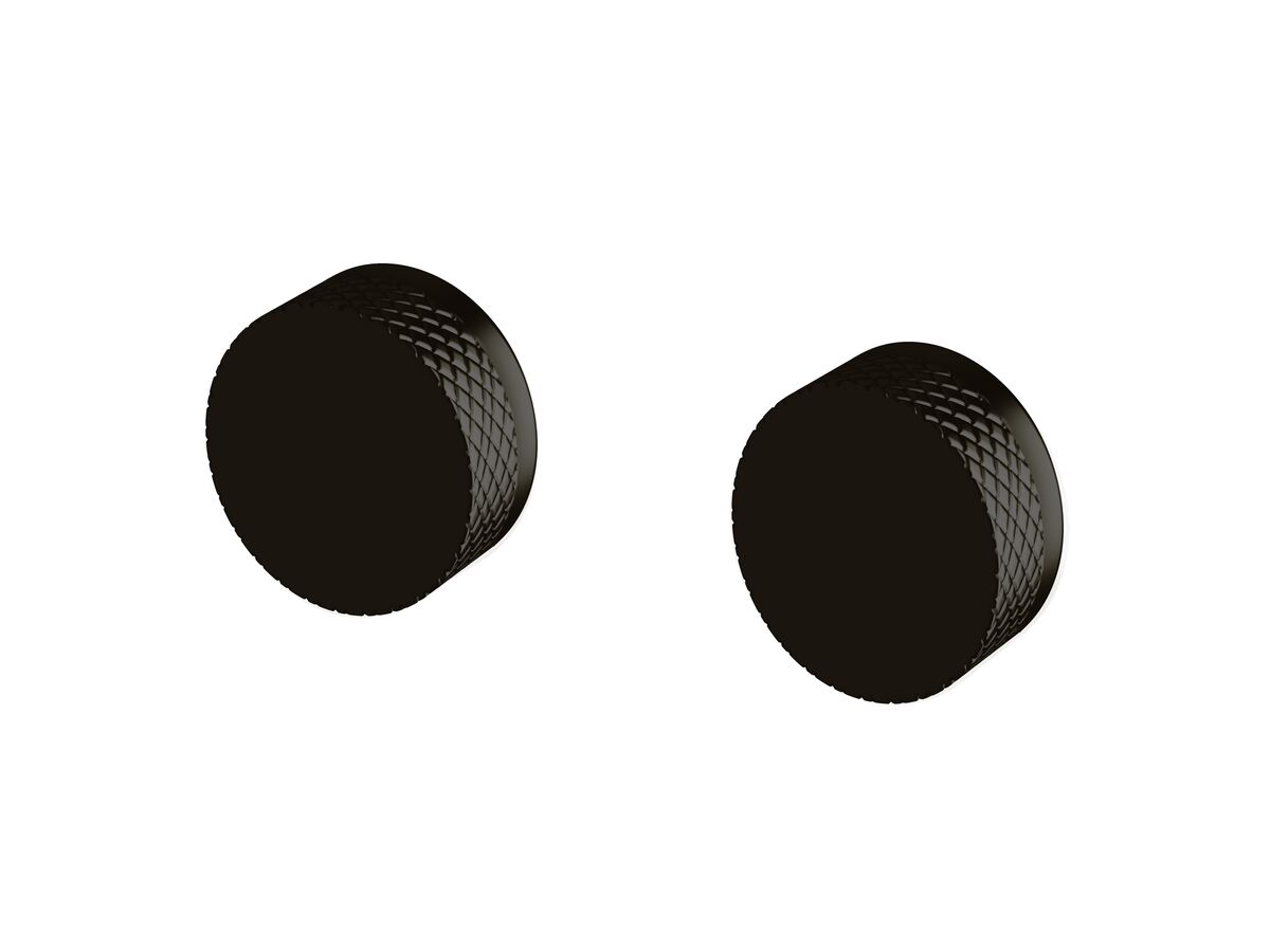 reece Milli Pure Wall Top Assembly Taps with Diamond Textured Handles PVD Matte Black