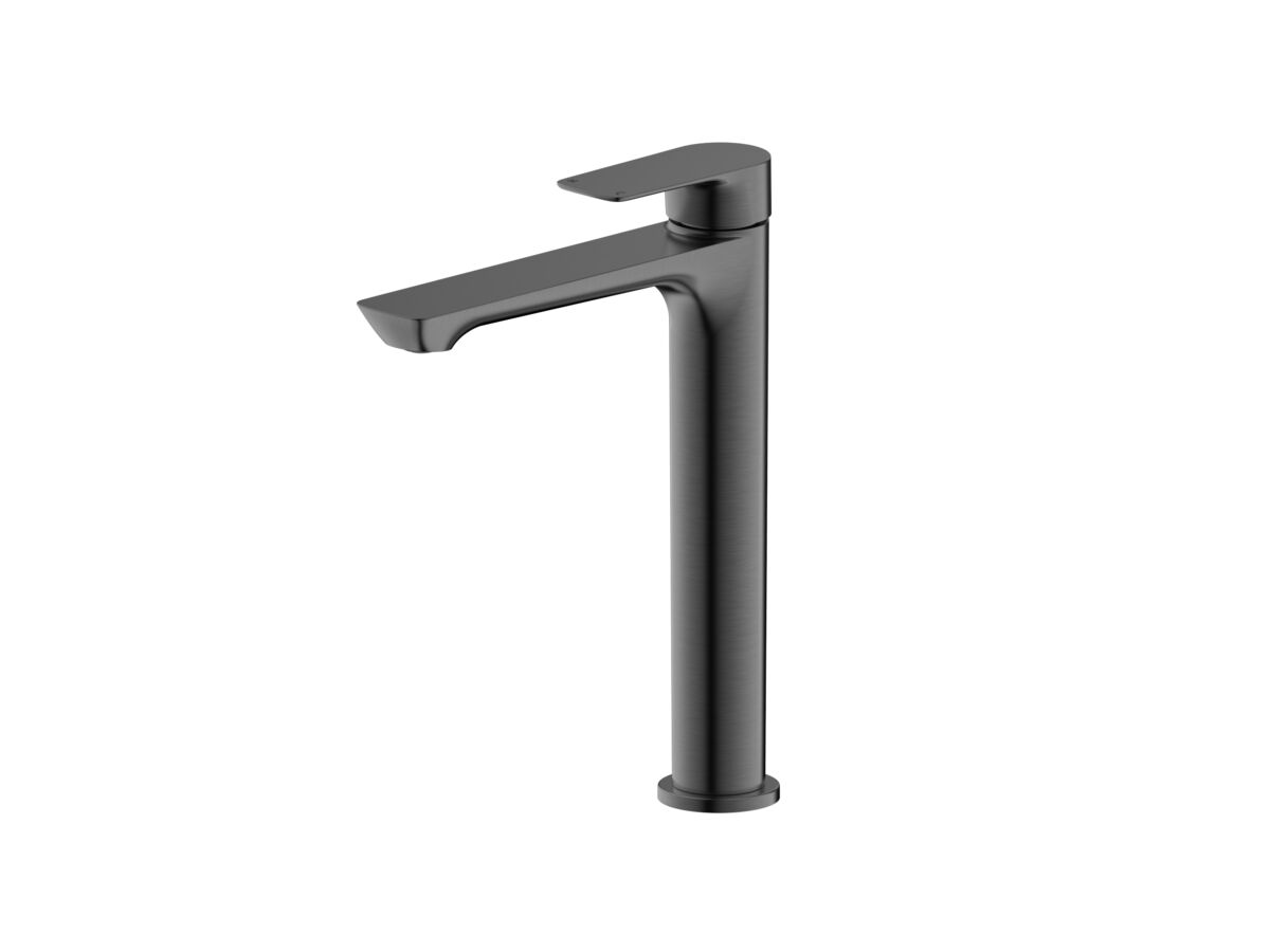 reece Milli Trace Extended Basin Mixer Brushed Gunmetal (5 Star)
