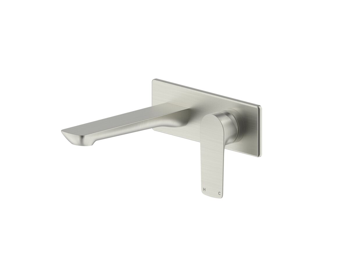 reece Milli Trace Wall Basin/Bath Mixer Set Brushed Nickel (6 Star) Lead Free